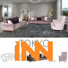 TOKYO SOFA SET PIECE LIVING ROOM CHAIR FOR HOME FROM FACTORY WHOLESALE